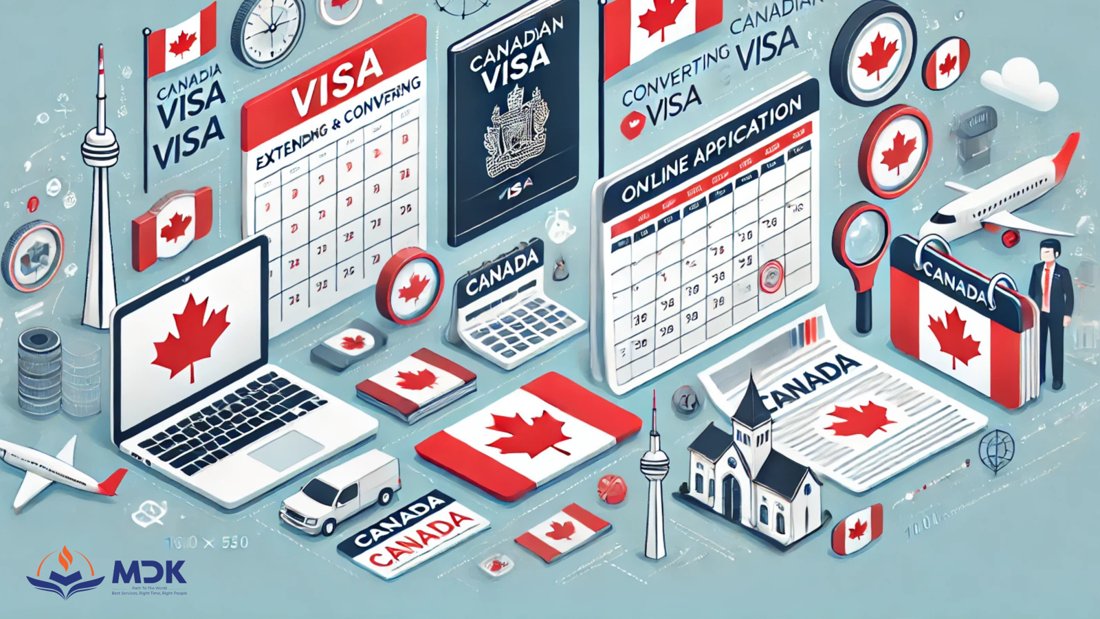 gia hạn hoặc chuyển đôi visa Canada