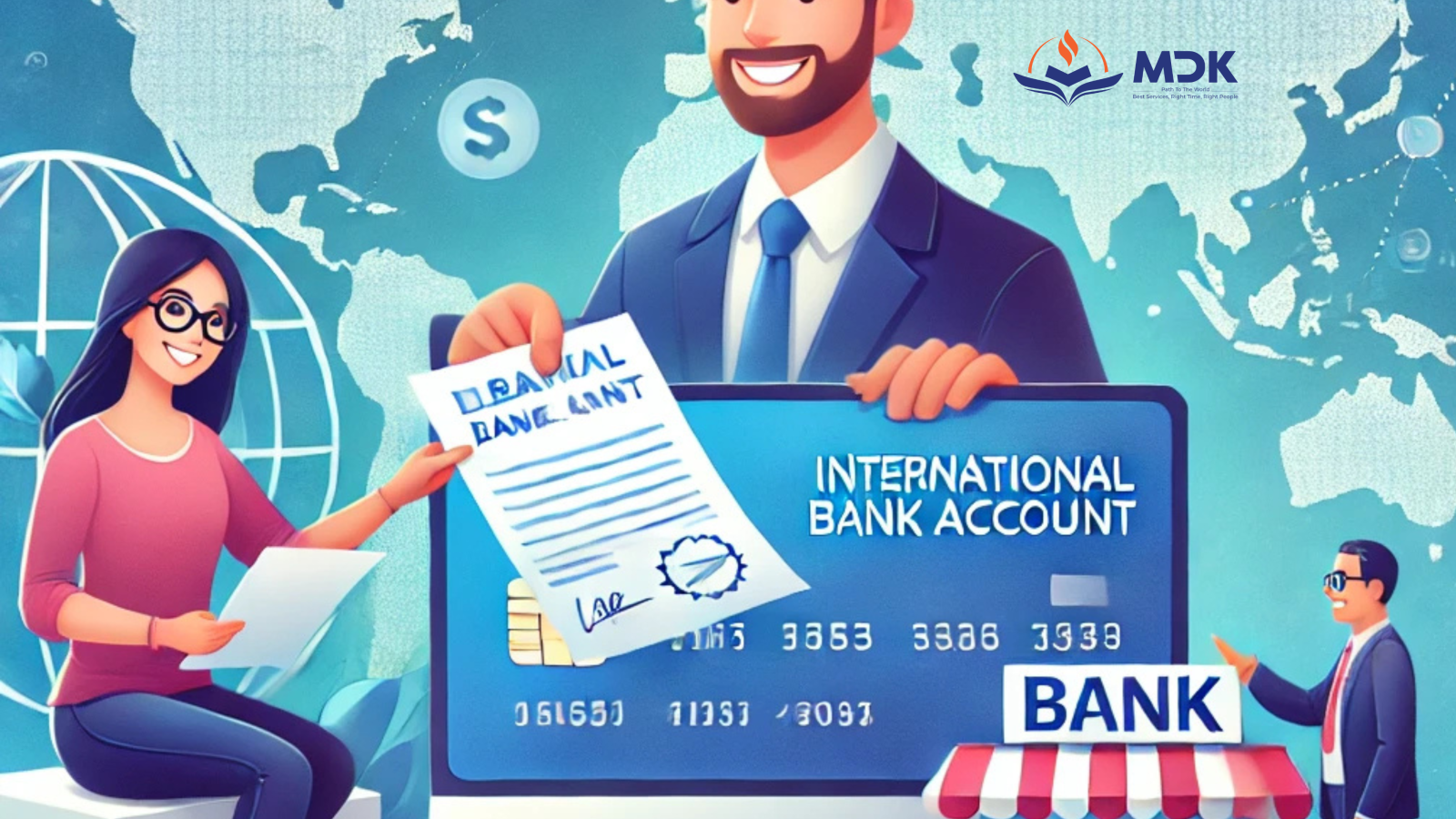 mở tài khoản ngân hàng quốc tế