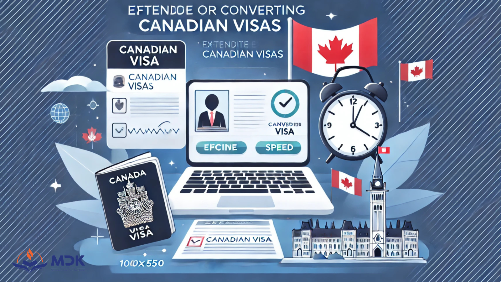 gia hạn hoặc chuyển đổi visa Canada